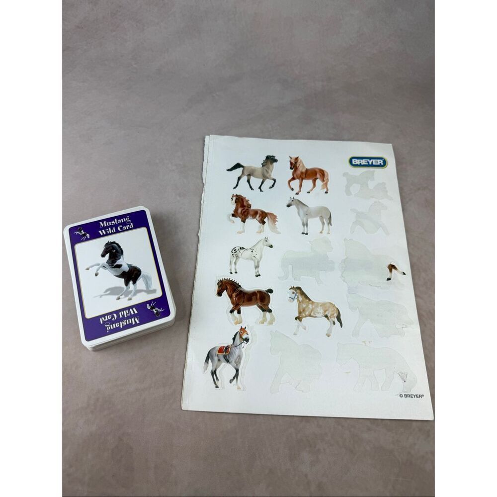 Breyer Horse Card Deck and Partial Sticker Sheet Horseplay